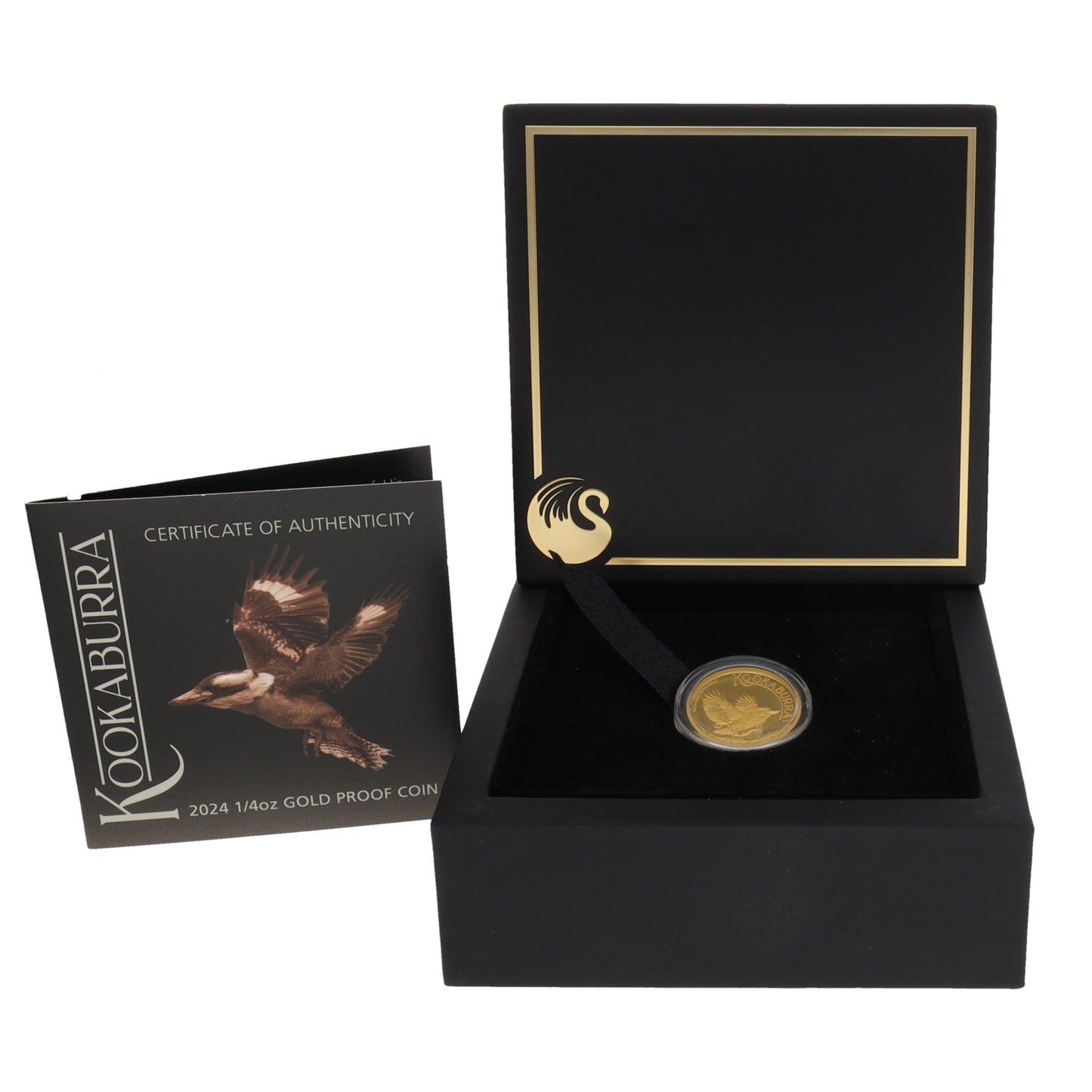 24ct Gold Australia Kookaburra 1/4 OZ Coin 2024