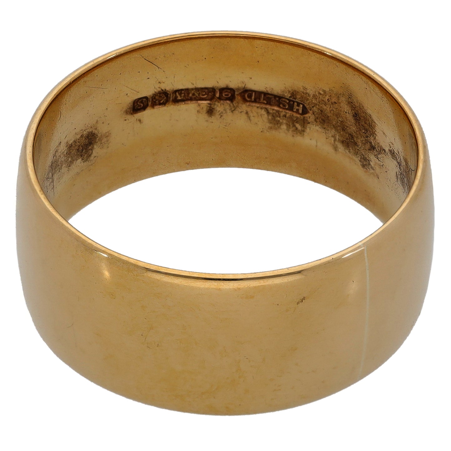 9ct Gold Plain Wedding Ring Size R