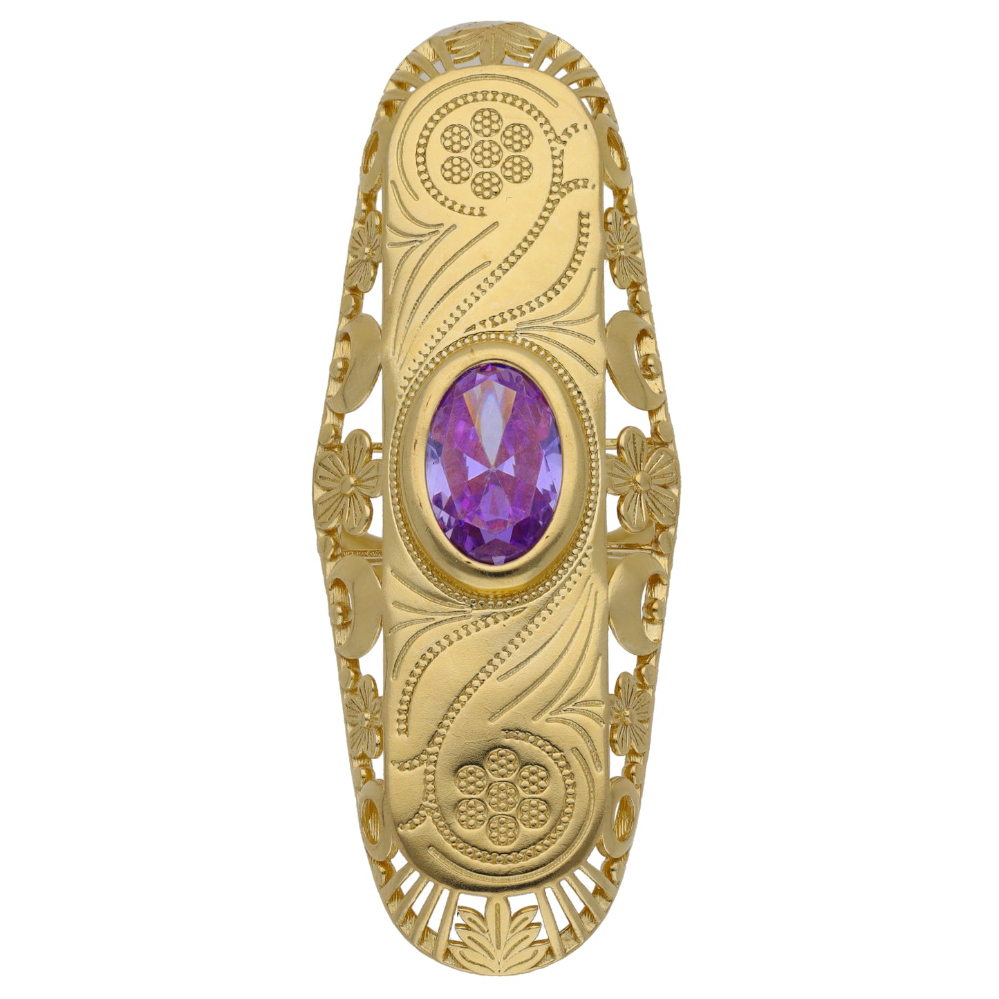 14ct Gold Imitation Dress/Cocktail Ring Size S