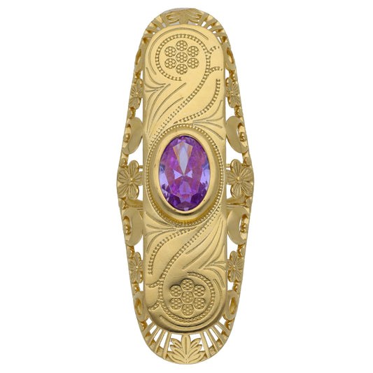 14ct Gold Imitation Dress/Cocktail Ring Size S