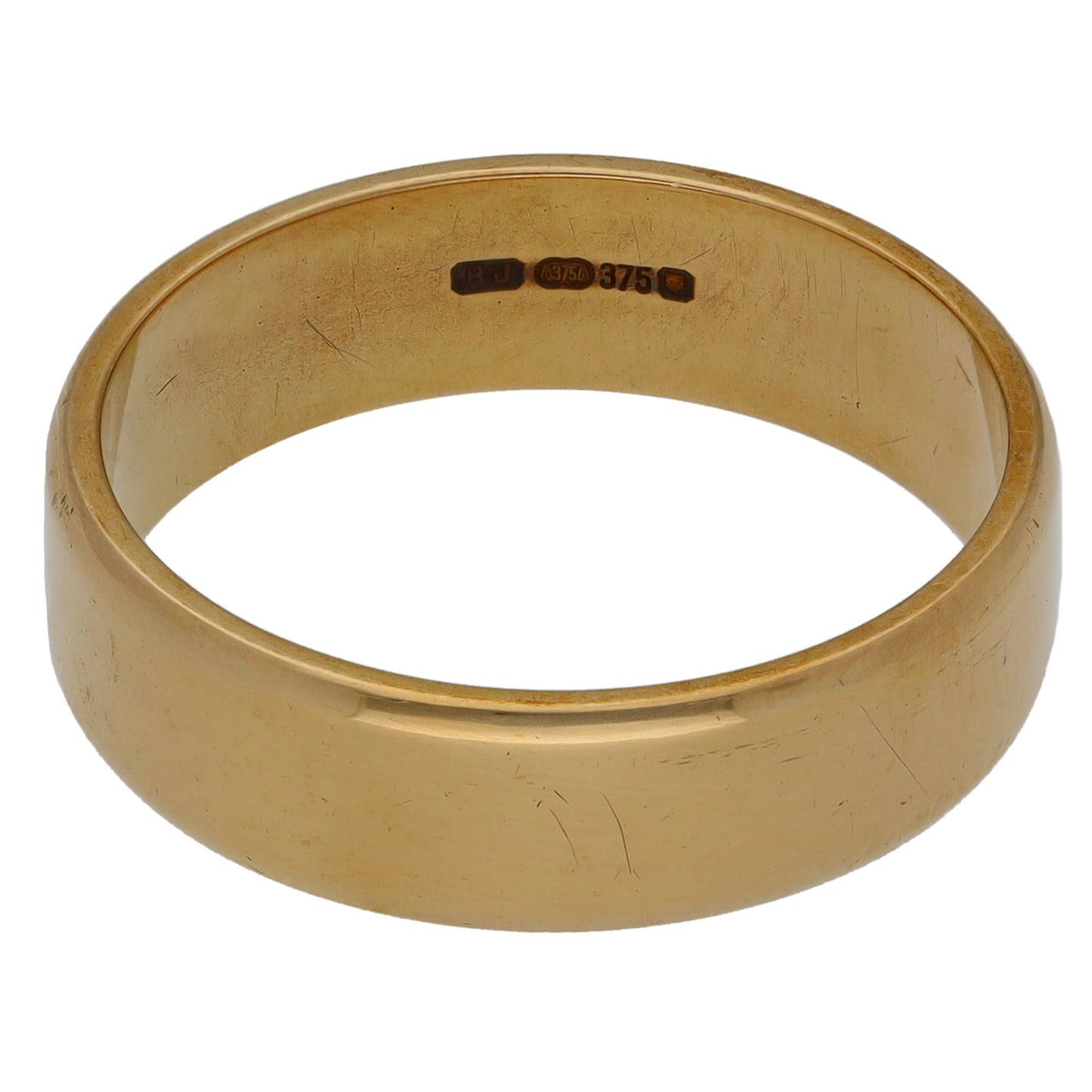 9ct Gold Plain Wedding Ring Size U