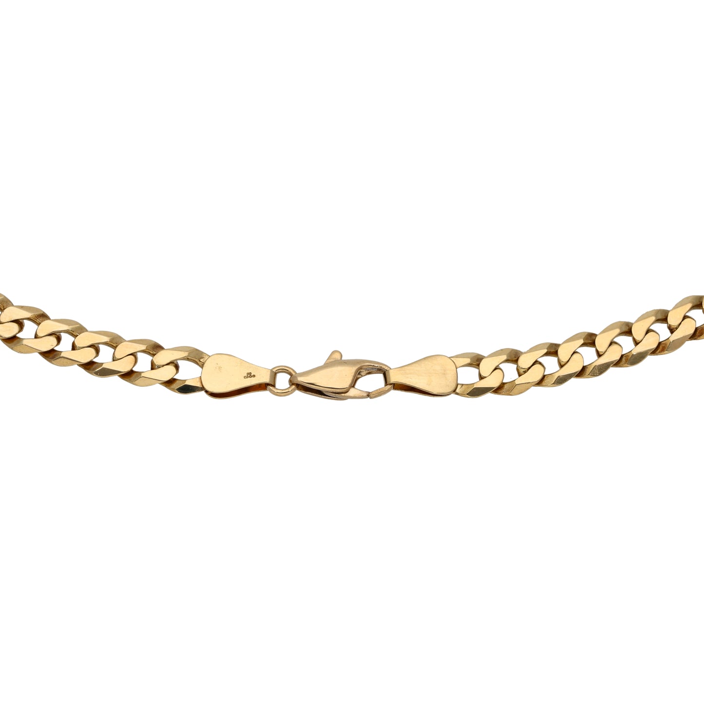 9ct Gold Curb Chain 18"