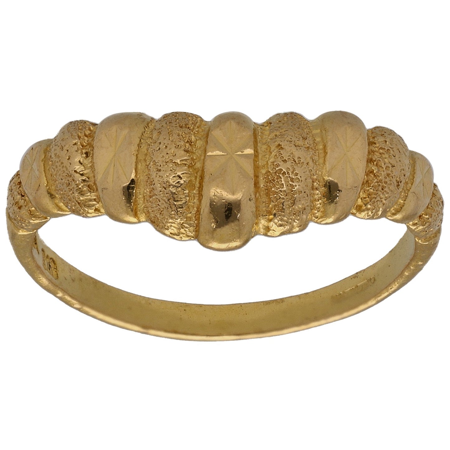 22ct Gold Wishbone Ring Size N