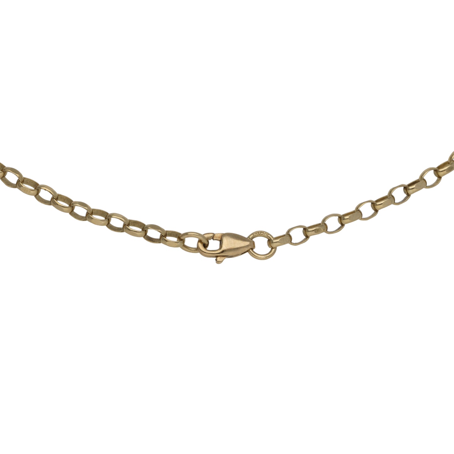 9ct Gold Belcher Chain 18"