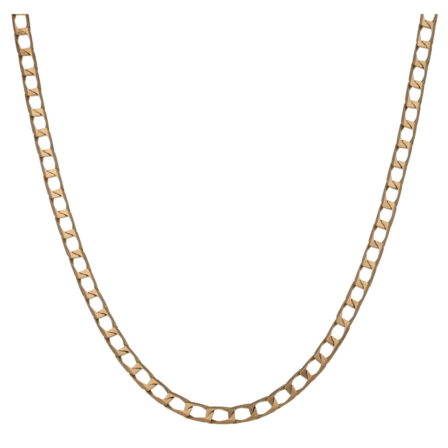9ct Gold Curb Chain 24"