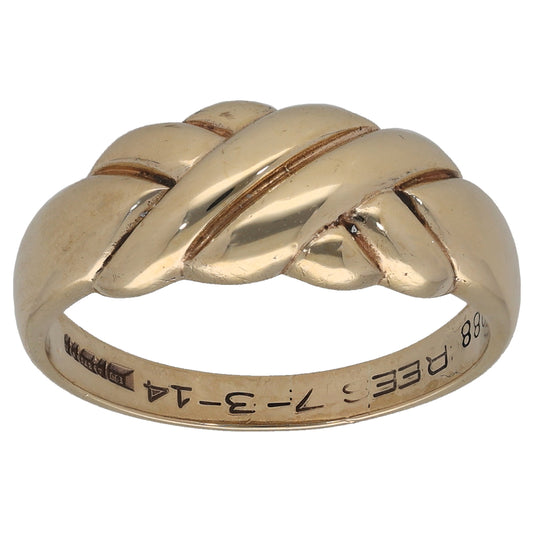 9ct Gold Alternative Ring Size Q