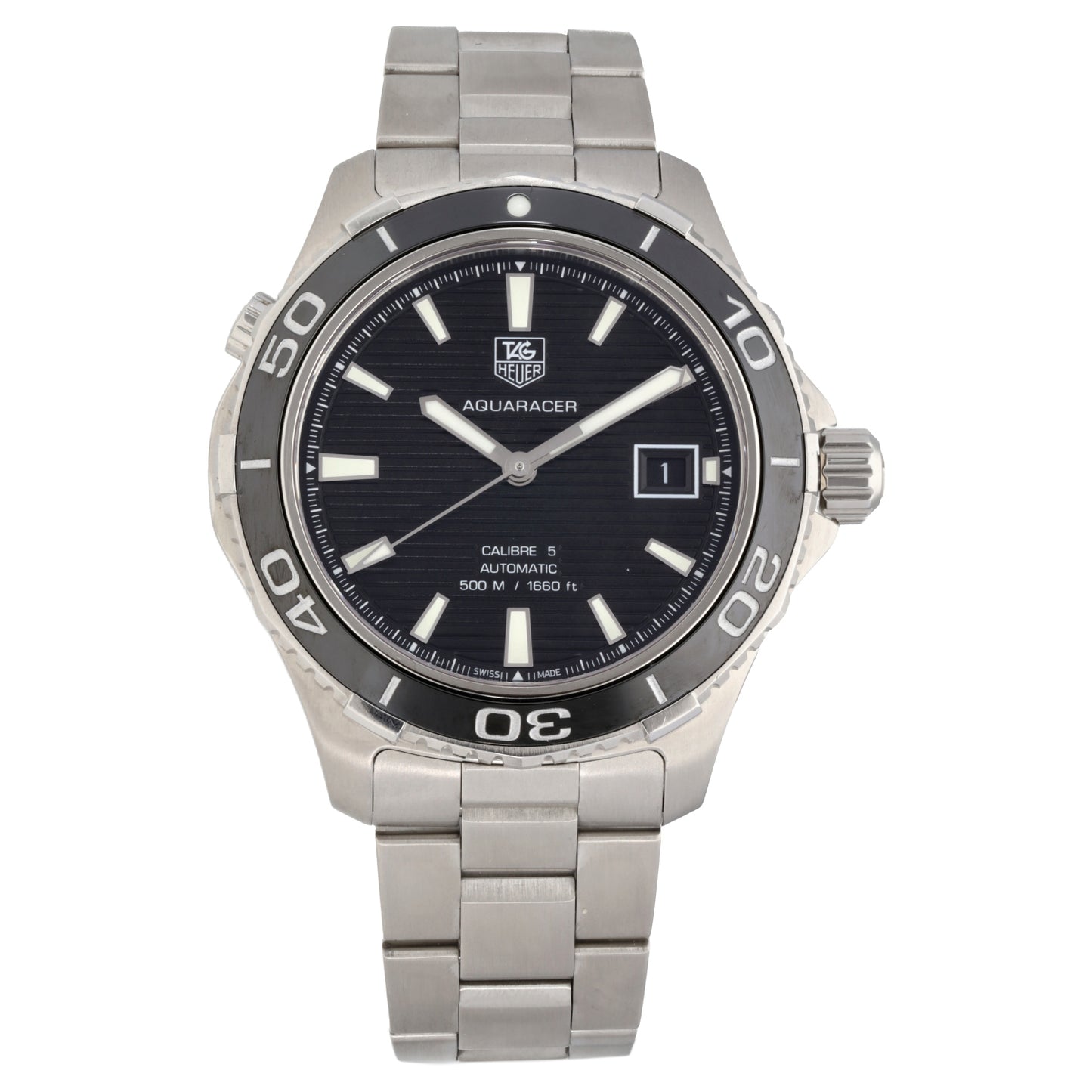 Tag Heuer Aquaracer WAK2110 41mm Stainless Steel Watch