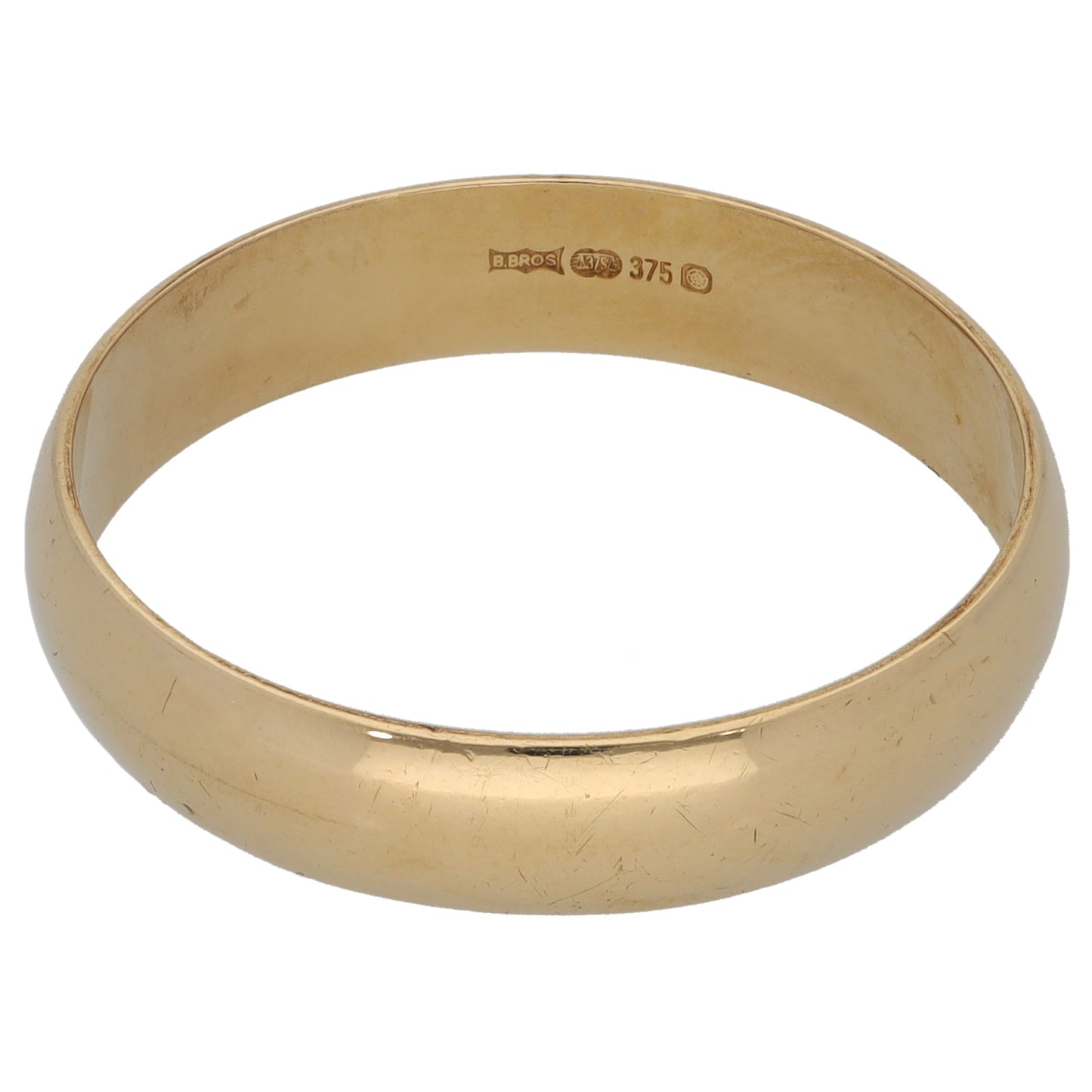 9ct Gold Plain Wedding Ring Size Y