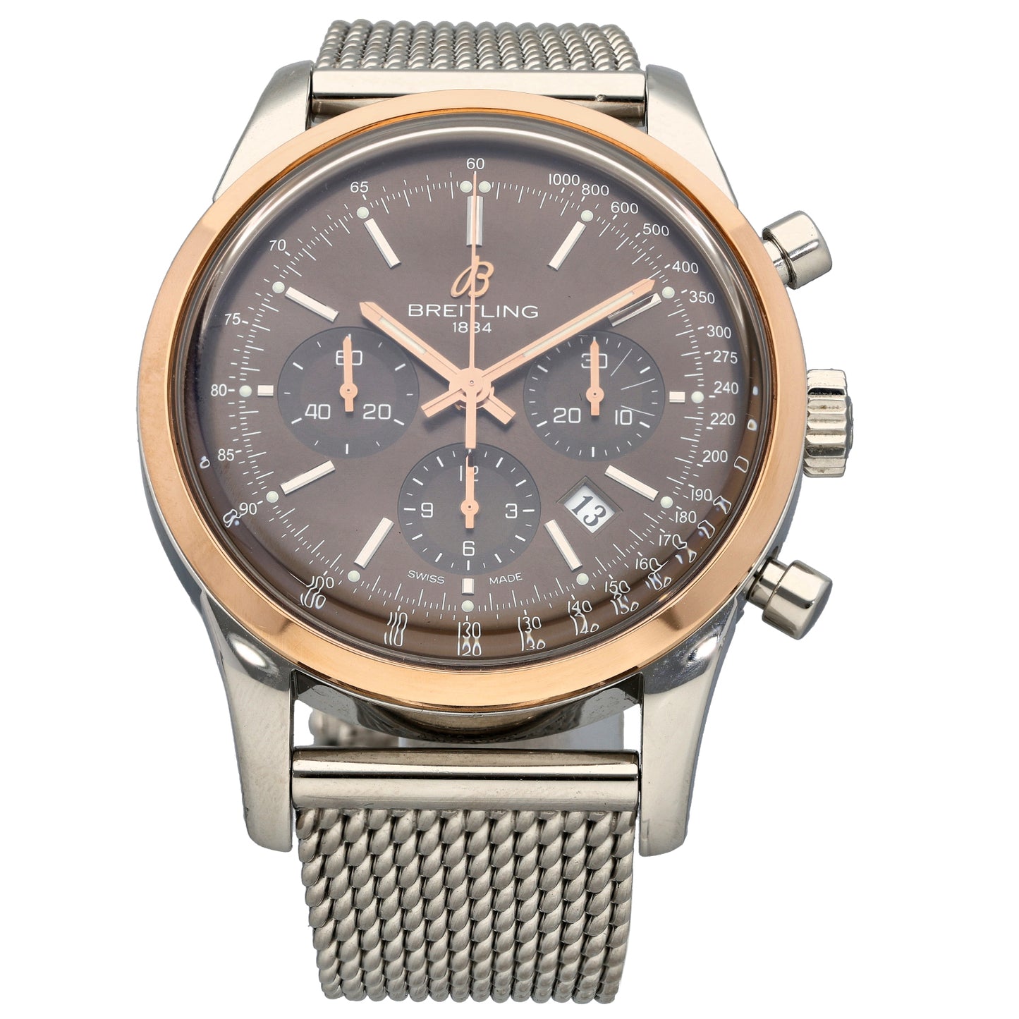 Breitling Transocean Chronograph UB0152 43mm Bi-Colour Watch