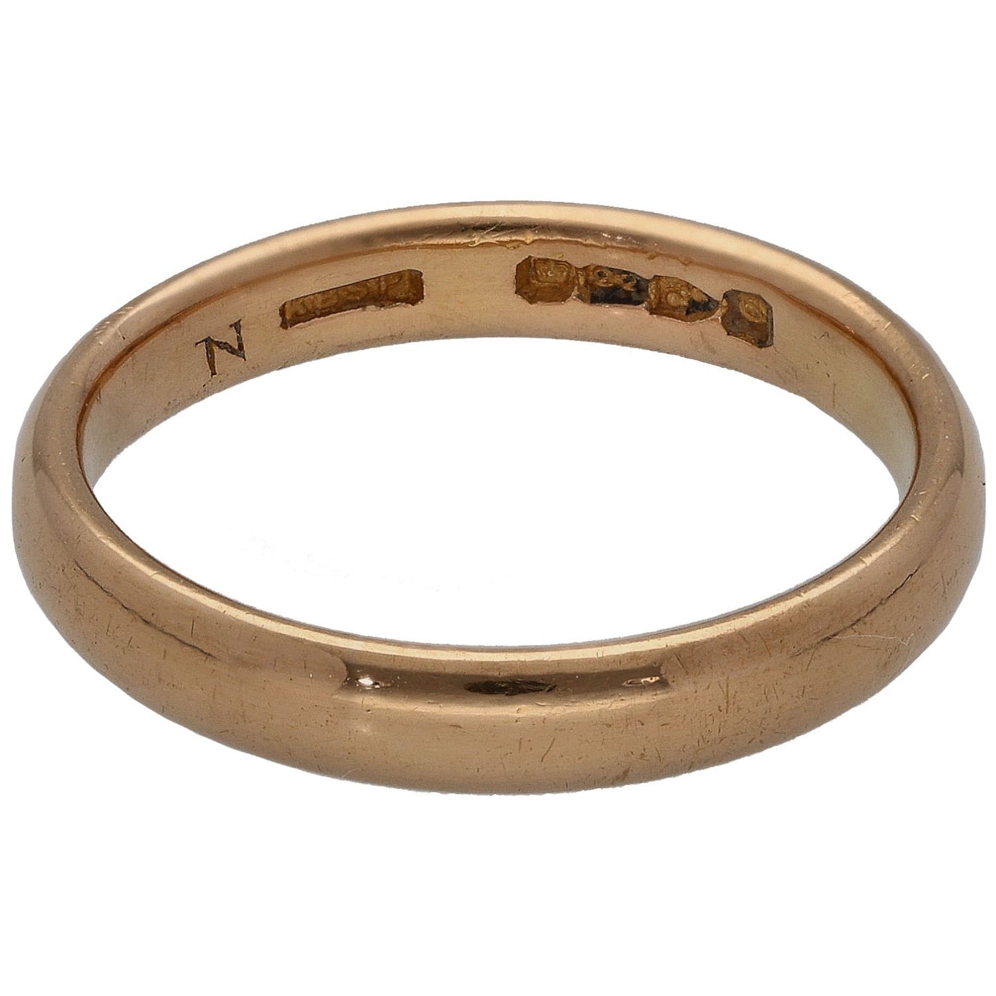 22ct Gold Plain Wedding Ring Size M