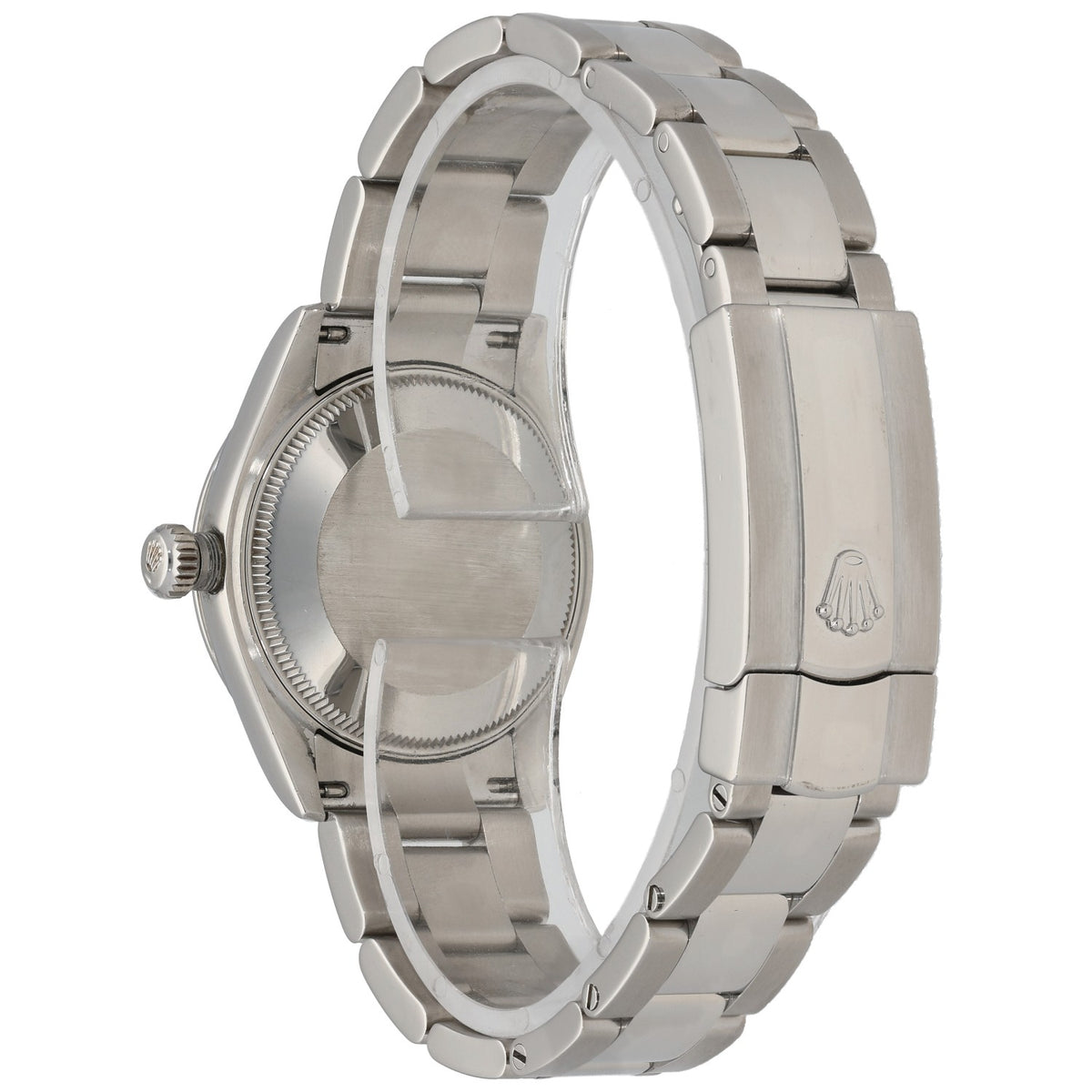 Rolex Datejust 278240 Stainless steel wristwatch caseback and bracelet with crown and links visible