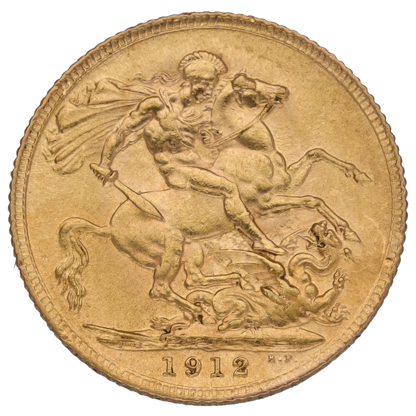 22ct Gold King George V Full Sovereign Coin 1914