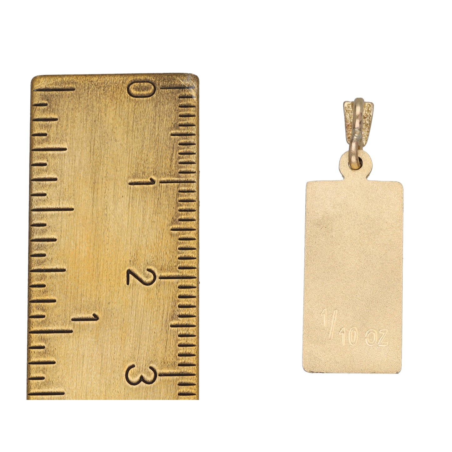 9ct Gold Ingot Pendant