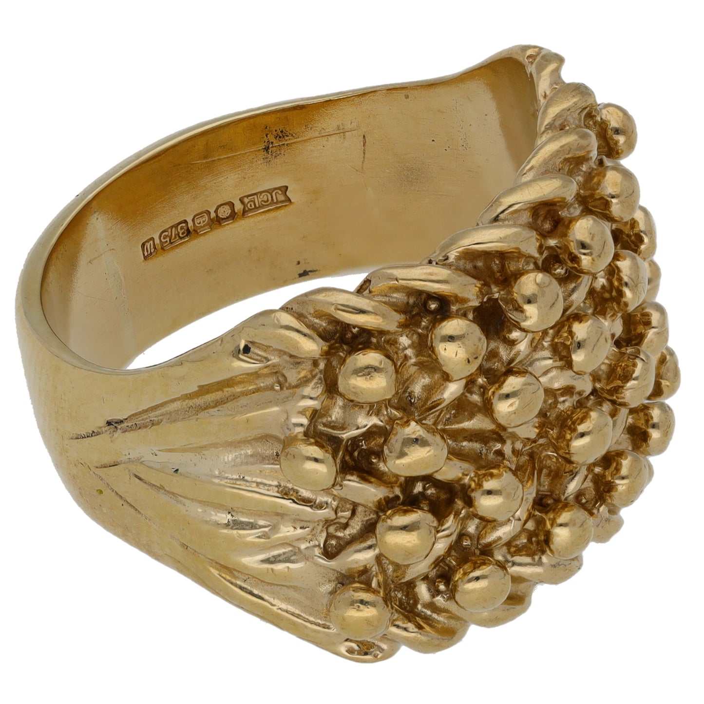 9ct Gold Keeper Ring Size Q