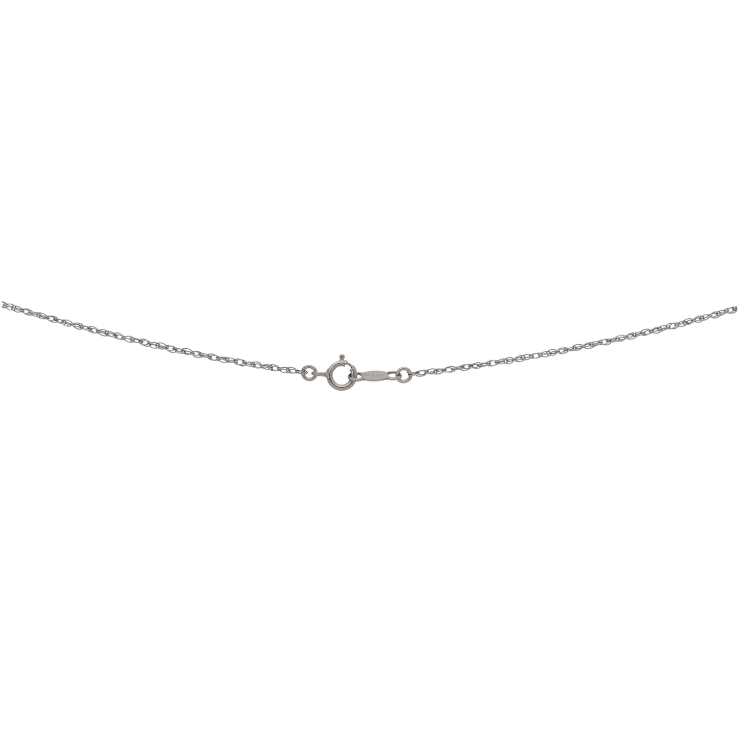 9ct White Gold Rose Quartz & Garnet Dress/Cocktail Pendant With Chain