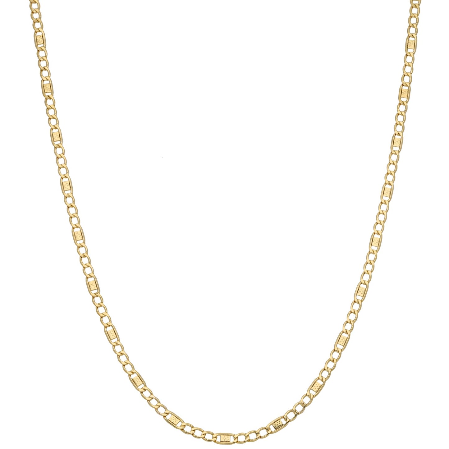 New 14ct Gold Gappy Ranks Chain 14"