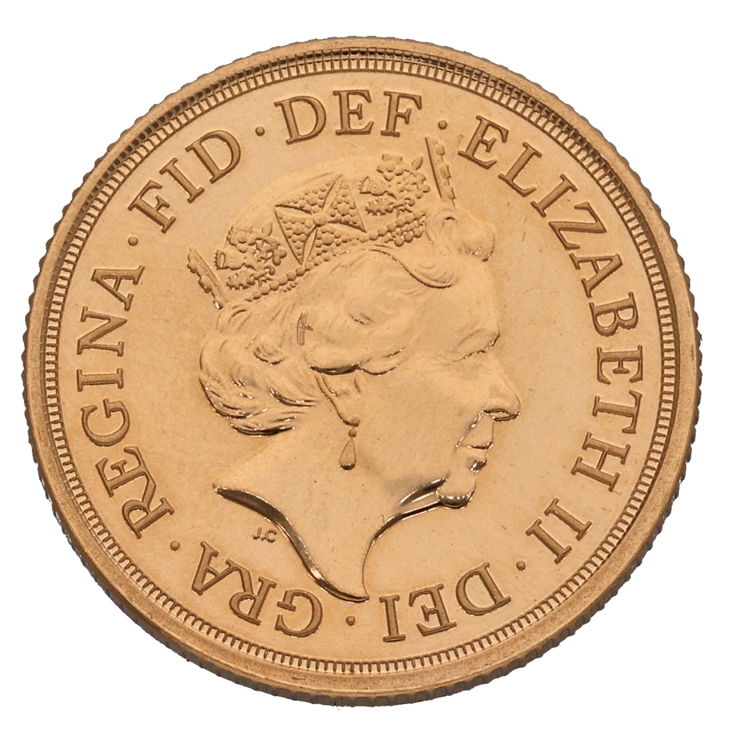 22ct Gold Queen Elizabeth II Full Sovereign Coin 2019