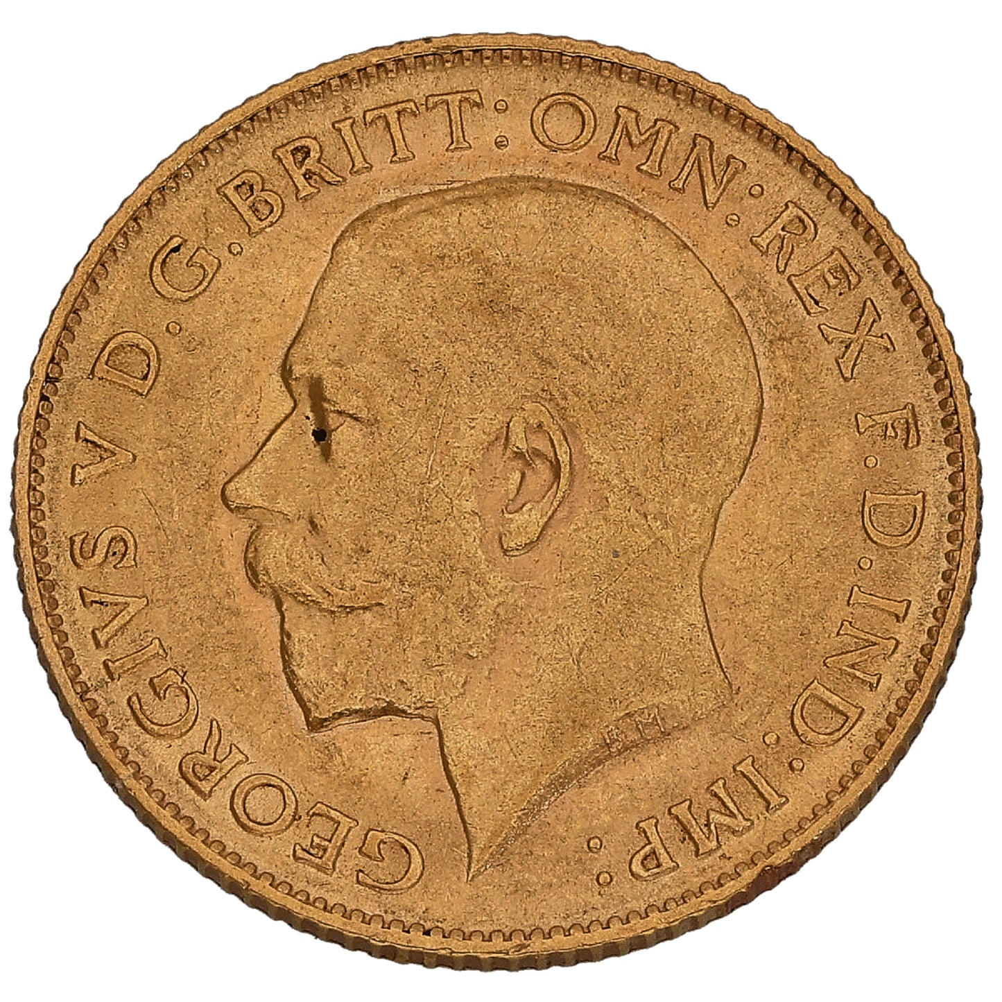 22ct Gold King George V Half Sovereign Coin 1912