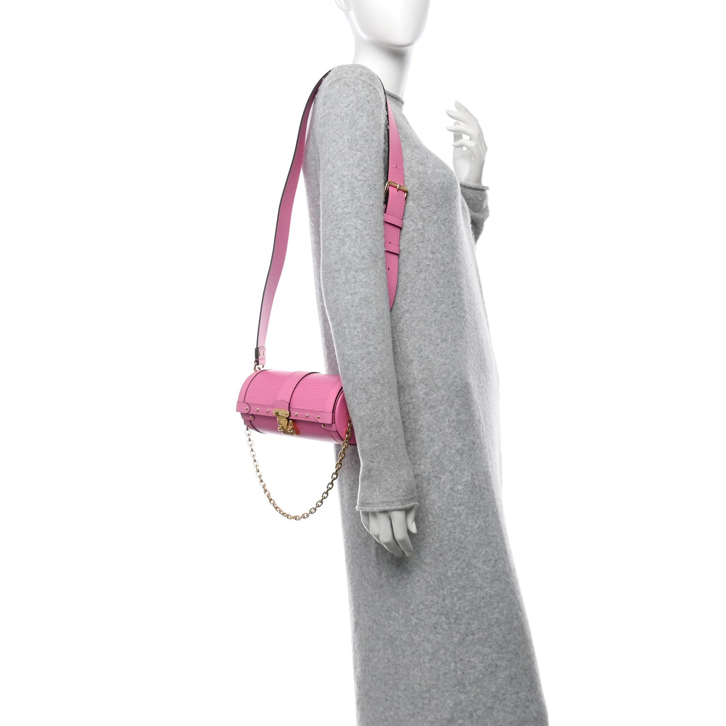 Louis Vuitton Papillon Trunk Epi Leather Bag - Rose
