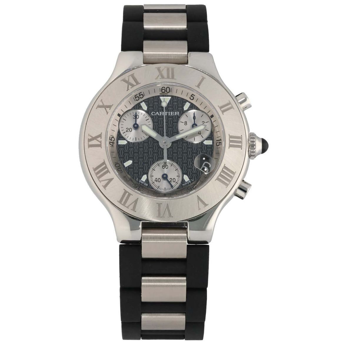 Cartier Must 21 Chronoscaph W10172T2 38mm Stainless Steel Watch