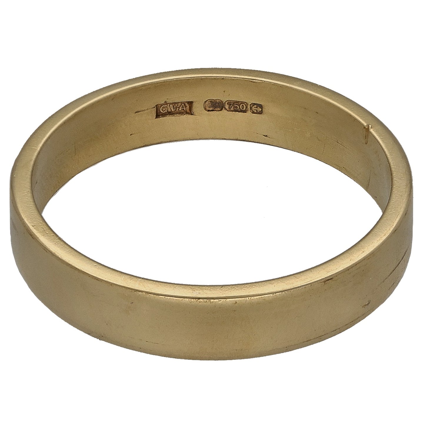 9ct Gold Plain Wedding Ring Size M