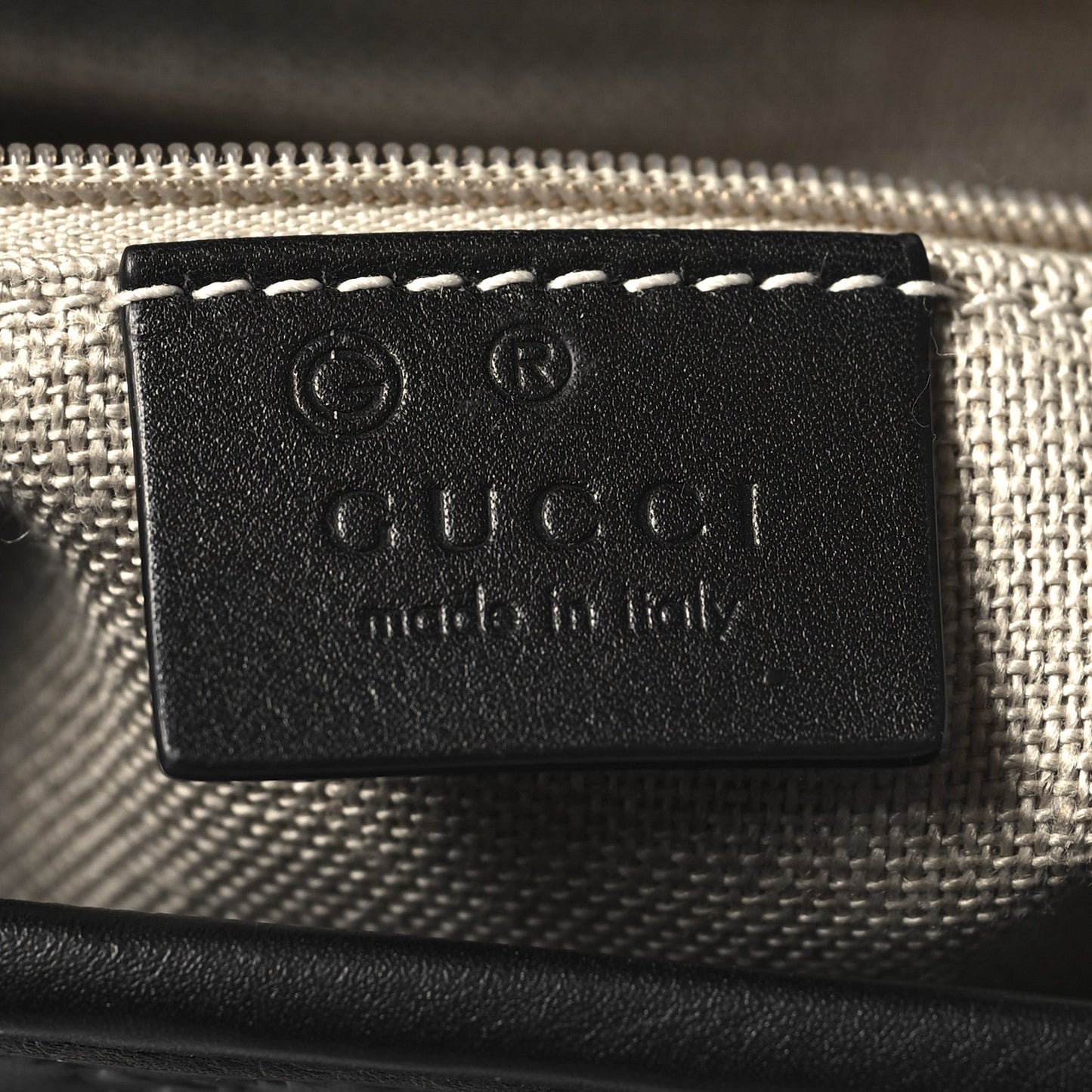 Gucci Microguccissima Drawstring Backpack Leather Bag - Black