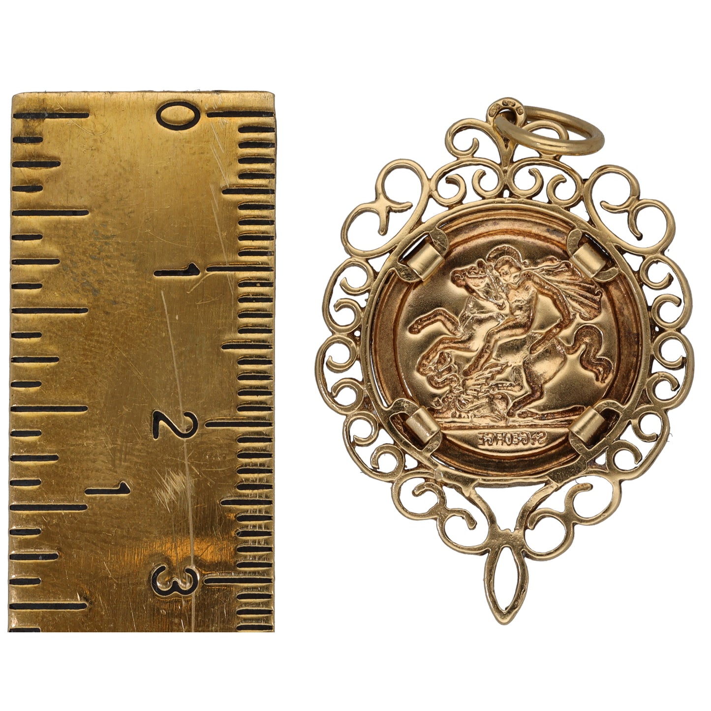 9ct Gold St Christopher Pendant