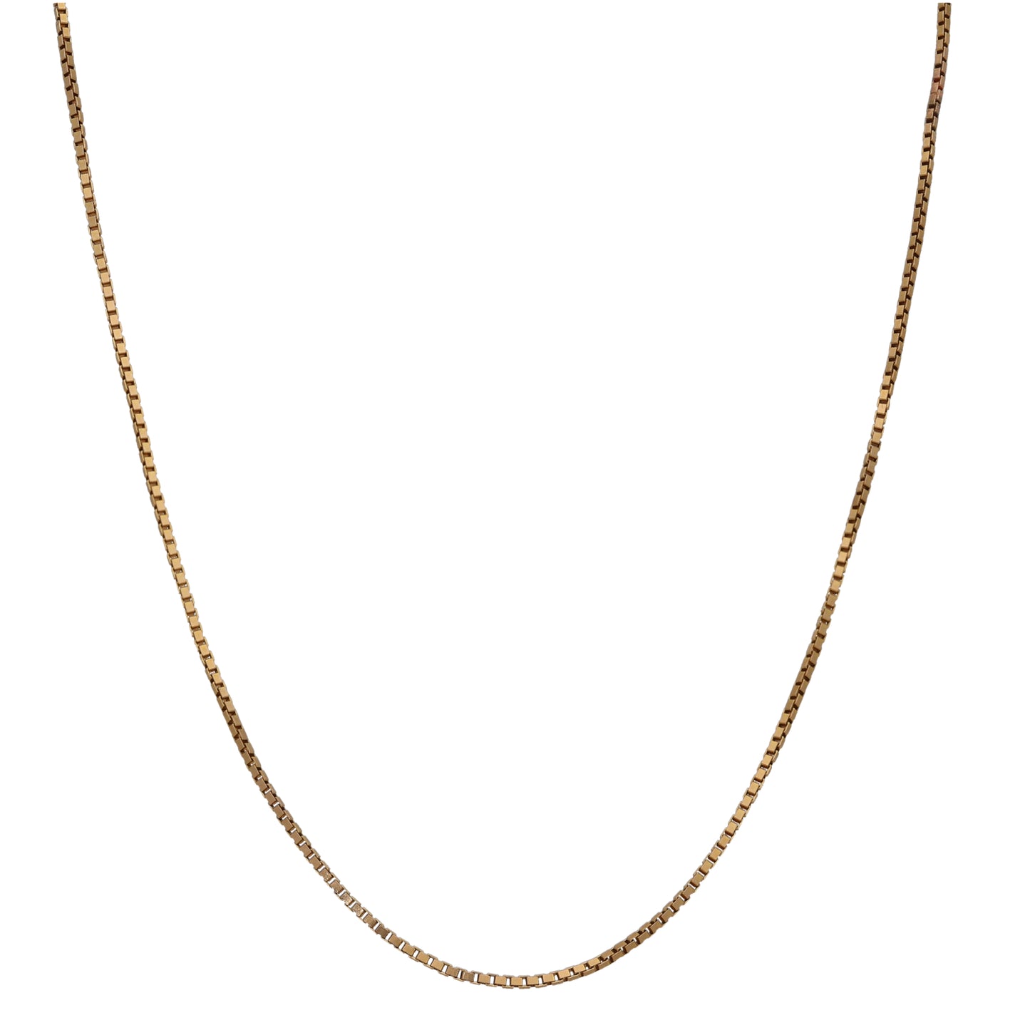 9ct Gold Box Chain 18"