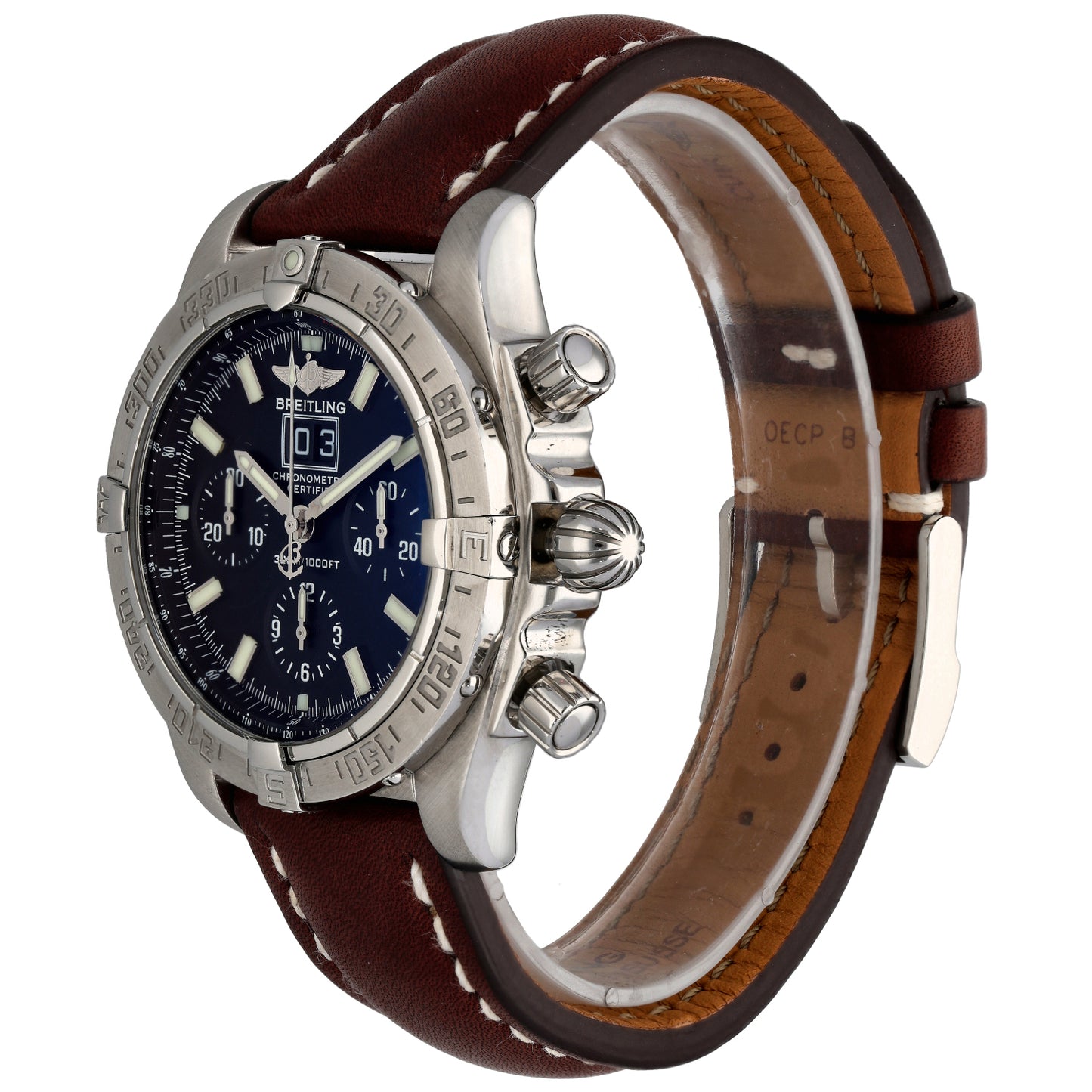Breitling Blackbird A44359 44mm Stainless Steel Watch