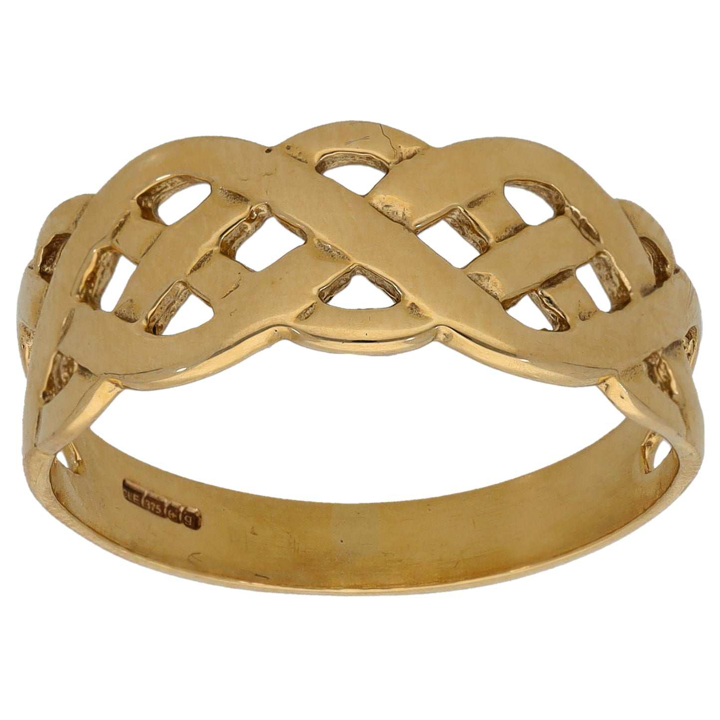 9ct Gold Knot Ring Size S