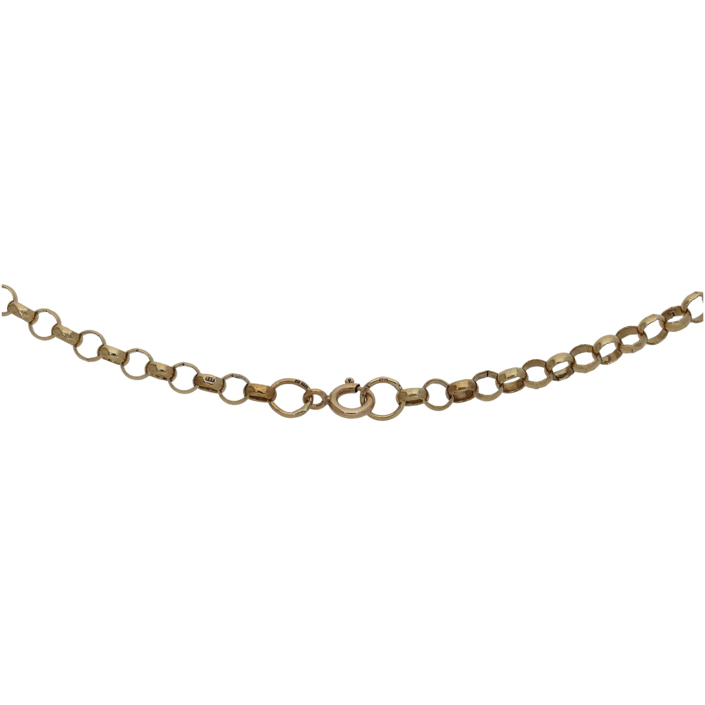 9ct Gold Belcher Chain 18"