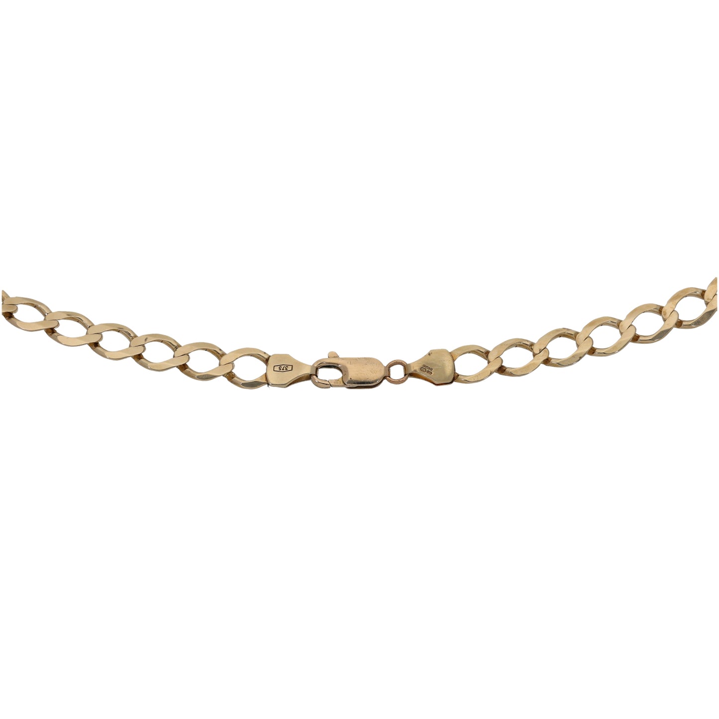 9ct Gold Curb Chain 20"