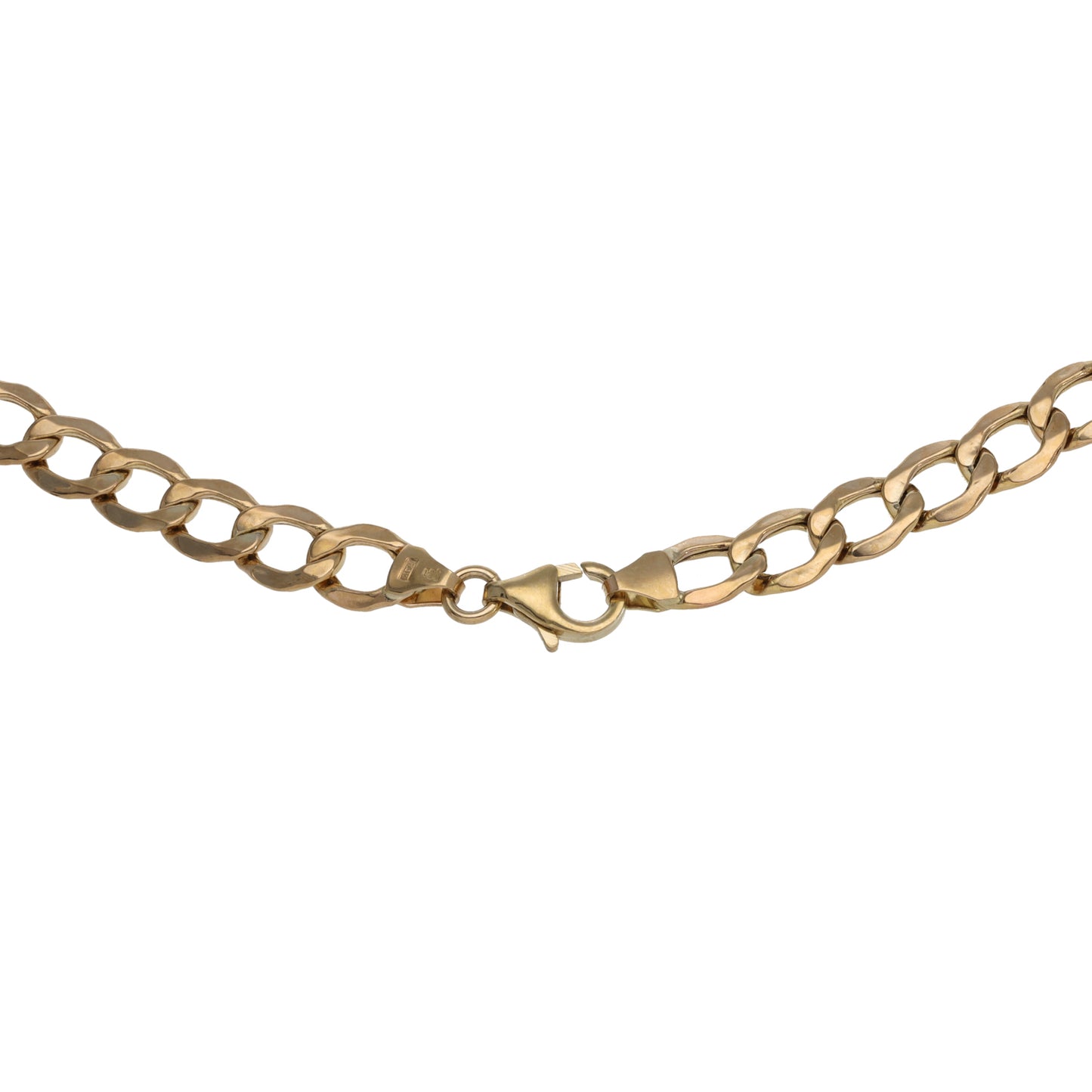 9ct Gold Curb Chain 22"