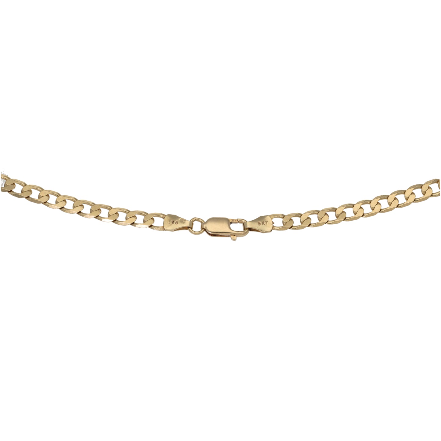 9ct Gold Curb Chain 18"