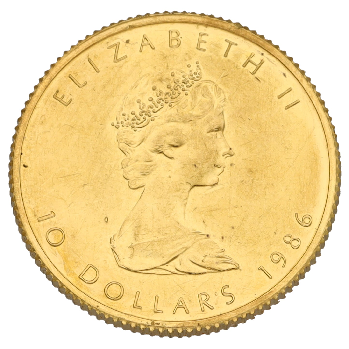 24ct Gold Canada Maple 1/4 OZ Coin 1986