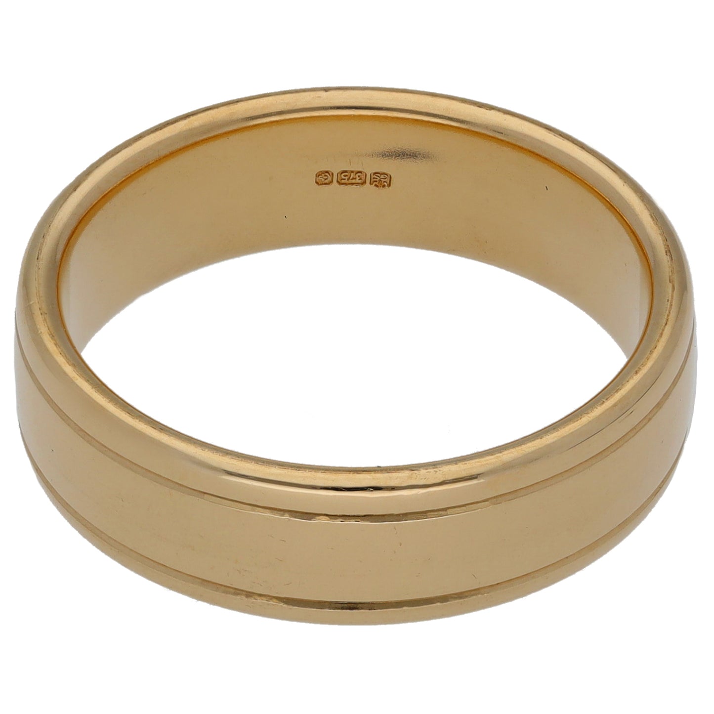 9ct Gold Plain Wedding Ring Size Q