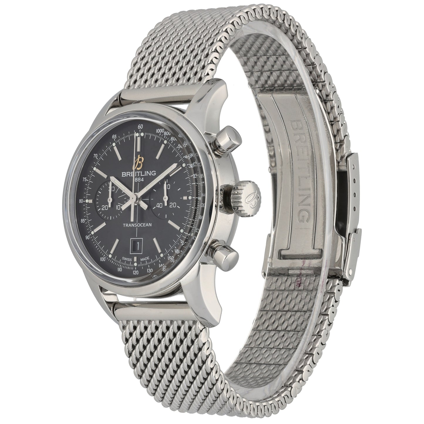 Breitling Transocean A41310 38mm Stainless Steel Watch
