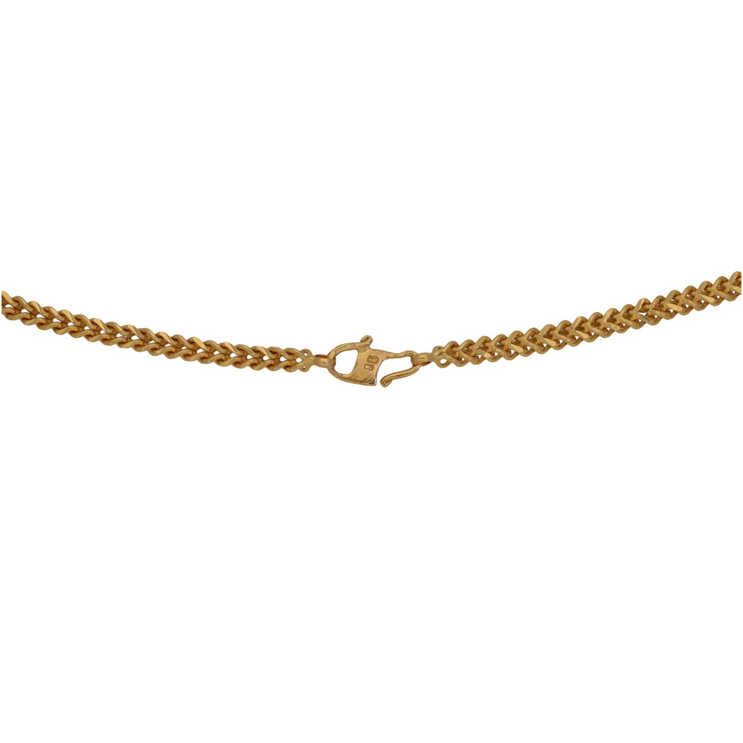 22ct Gold Foxtail Necklace 28"