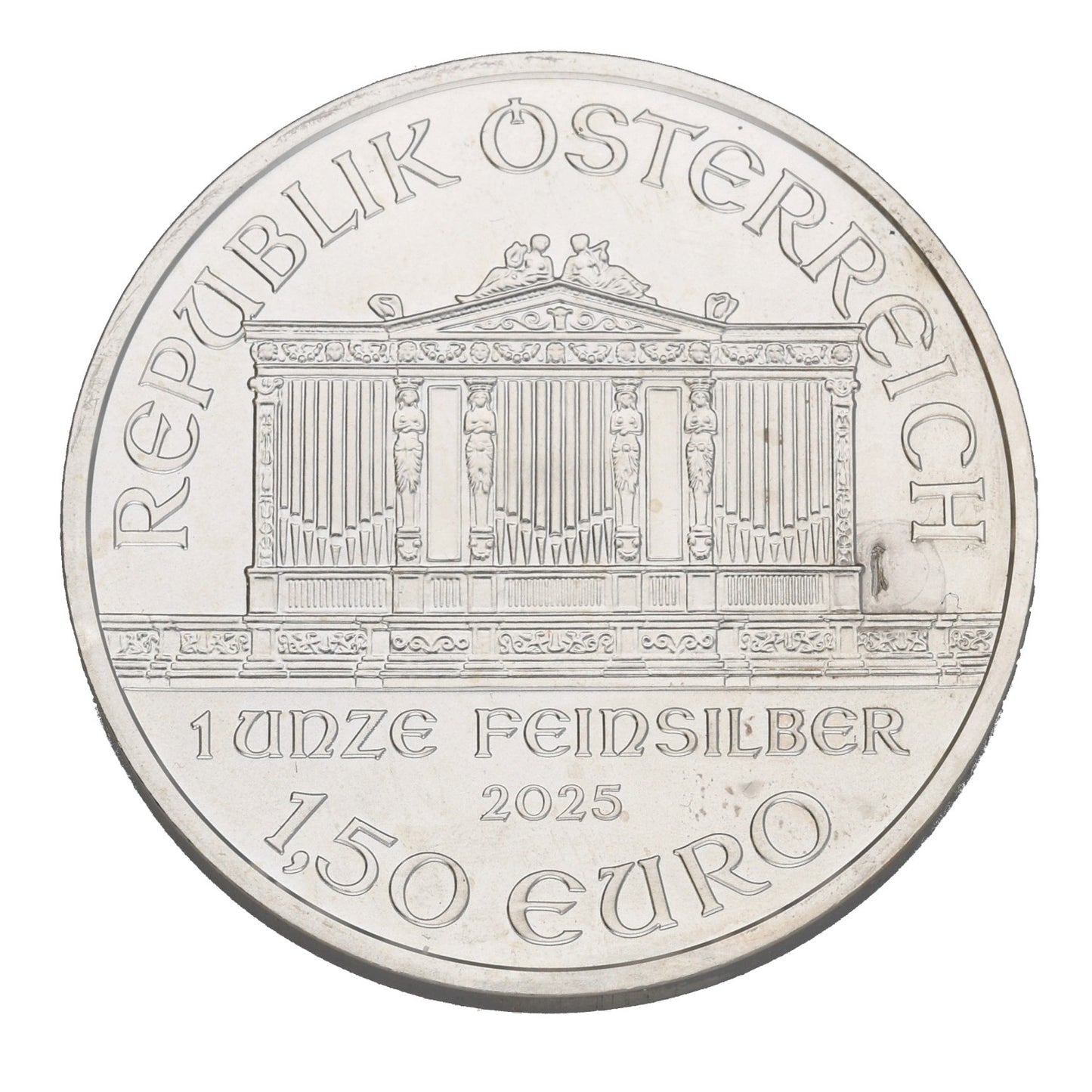 Fine Silver Austrian Philharmonic 1 OZ Coin 2025