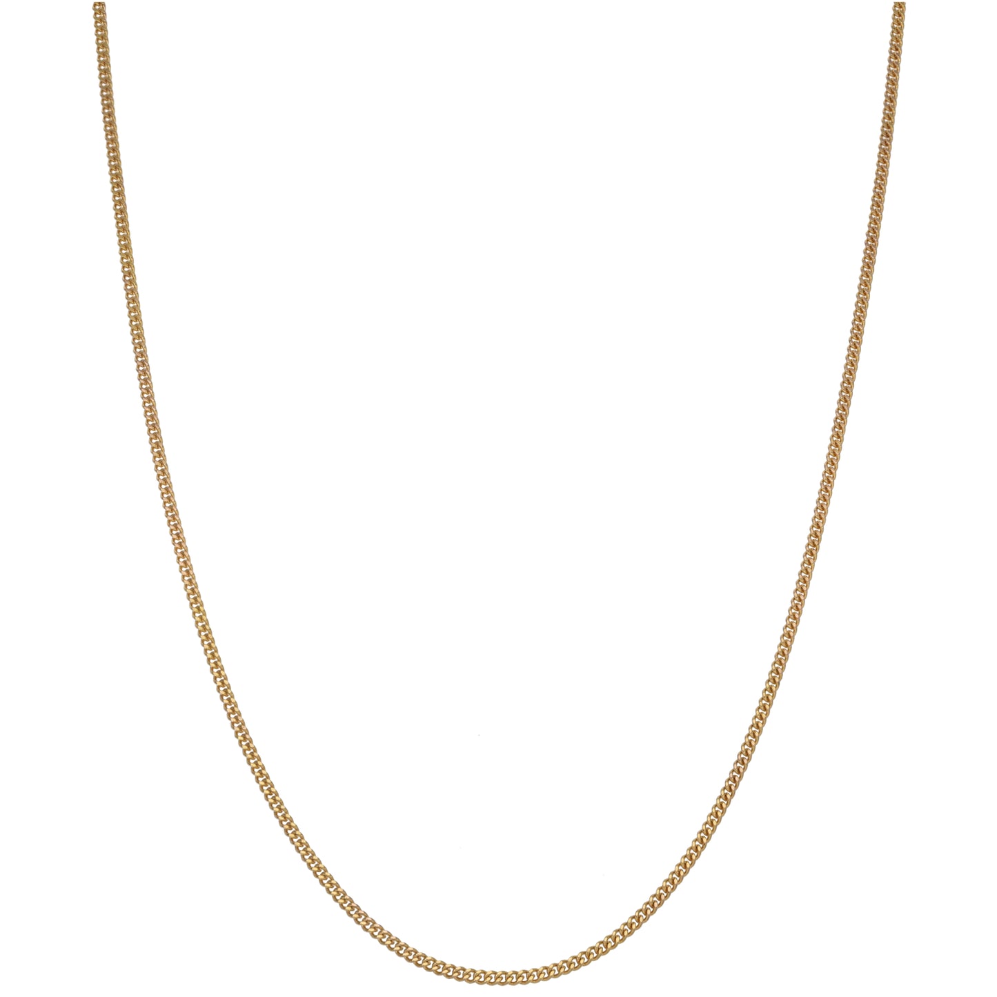 9ct Gold Curb Chain 18"