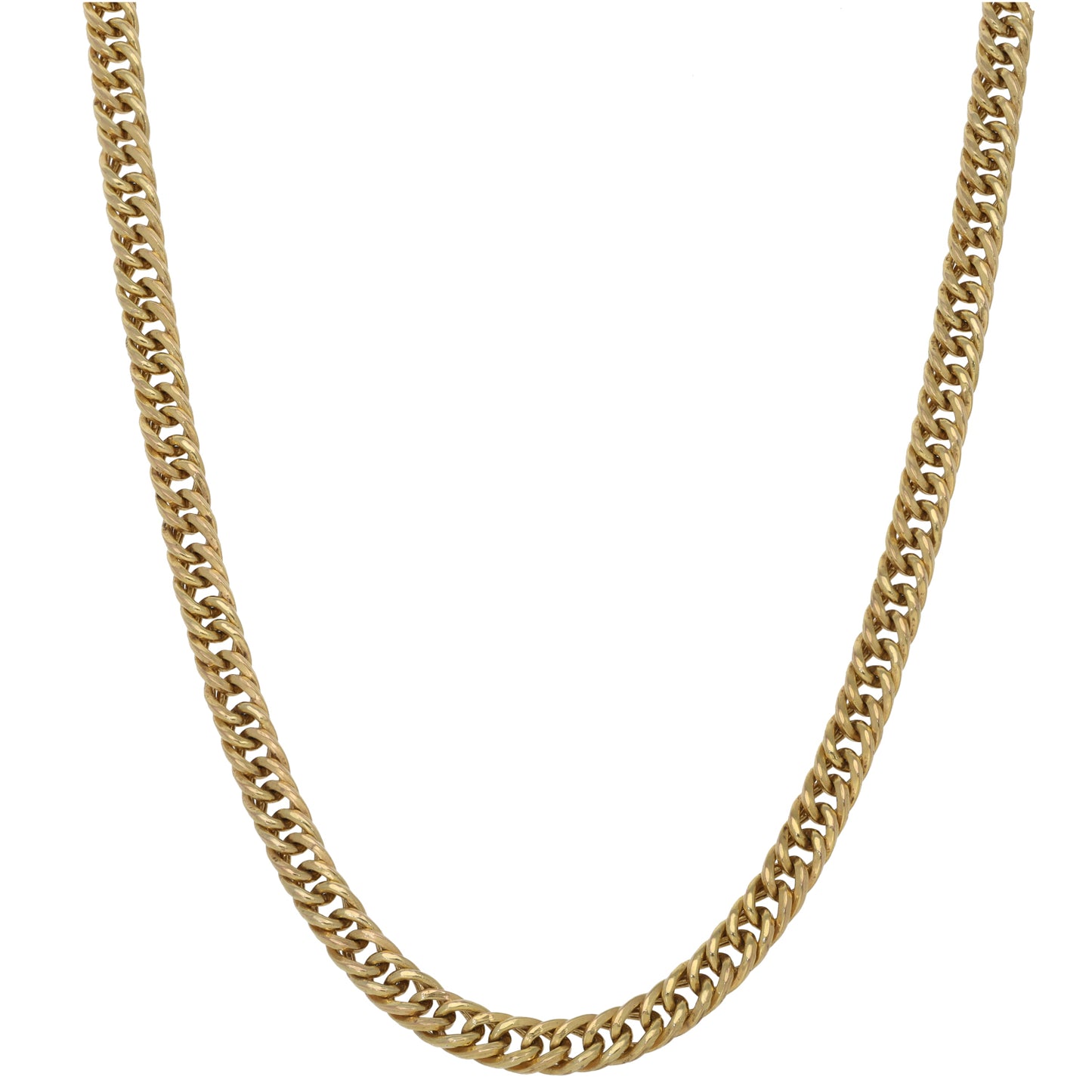 9ct Gold Double Curb Chain 18"