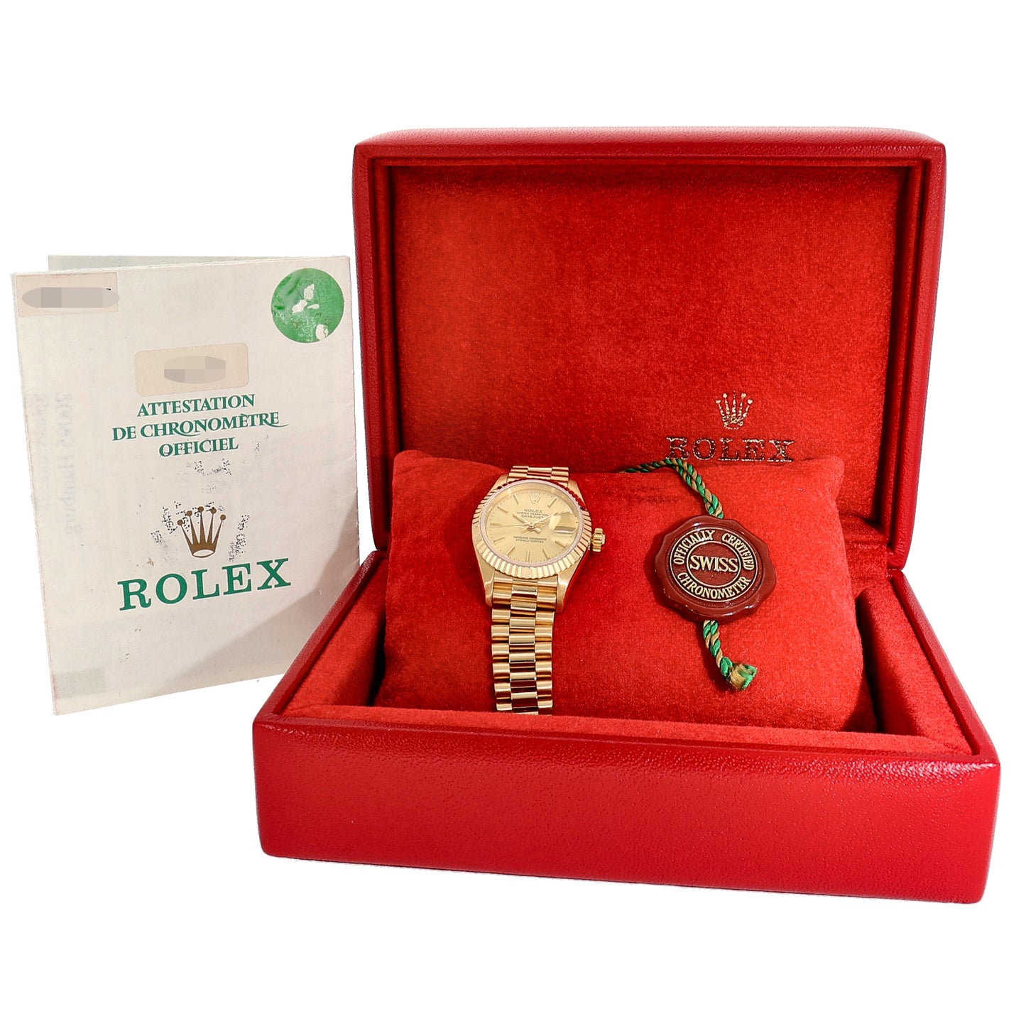 Rolex Lady Datejust 69178 26mm Gold Watch