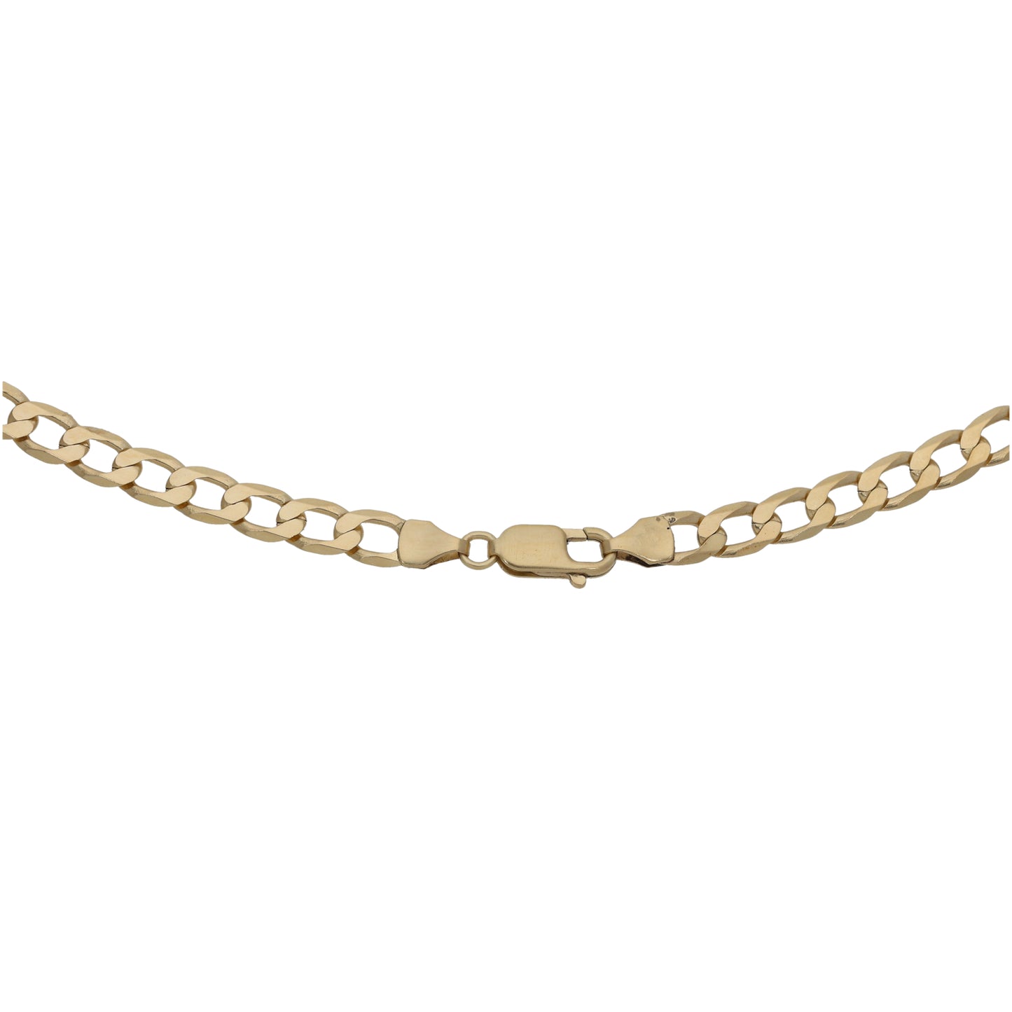 9ct Gold Curb Chain 18"