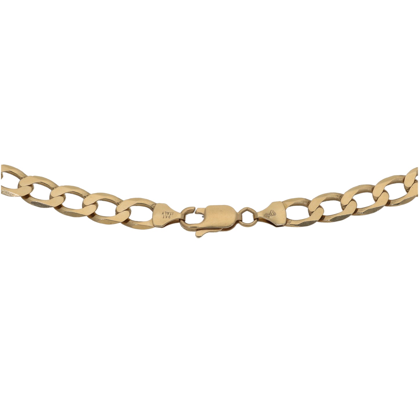 9ct Gold Curb Chain 22"