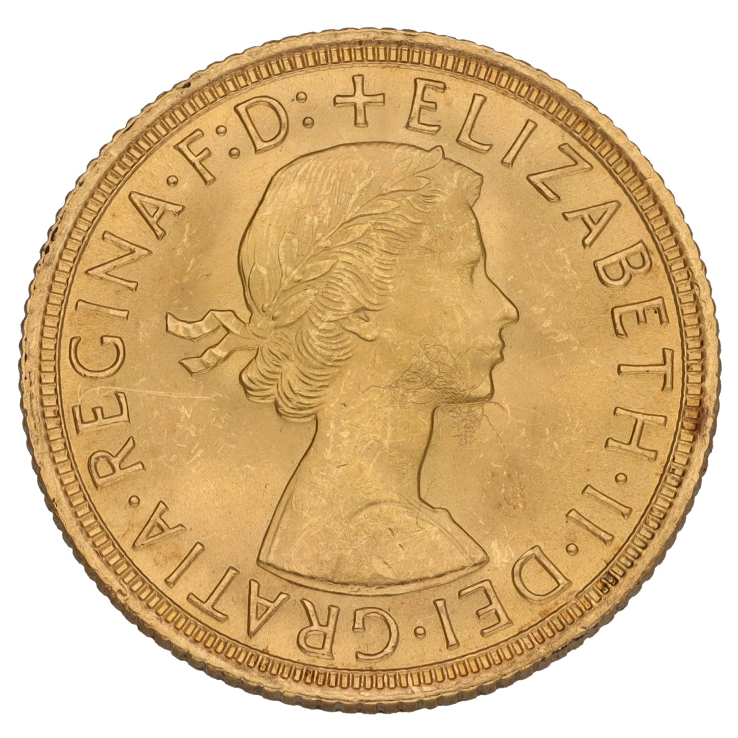 22ct Gold Queen Elizabeth II Full Sovereign Coin 1963