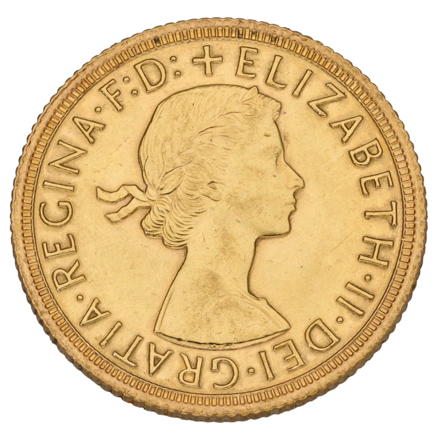22ct Gold Queen Elizabeth II Full Sovereign Coin 1963