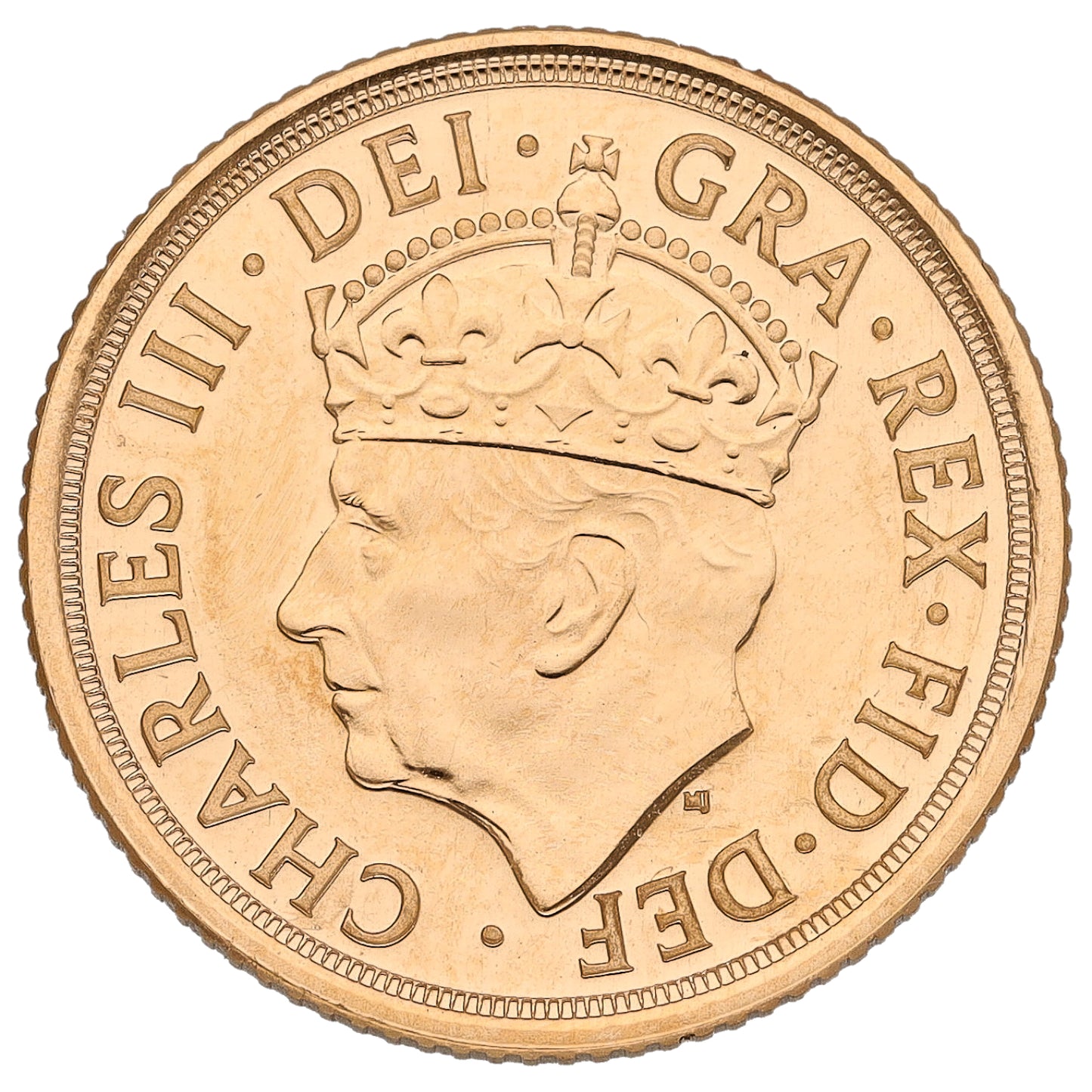 22ct Gold King Charles III Half Sovereign Coin 2023