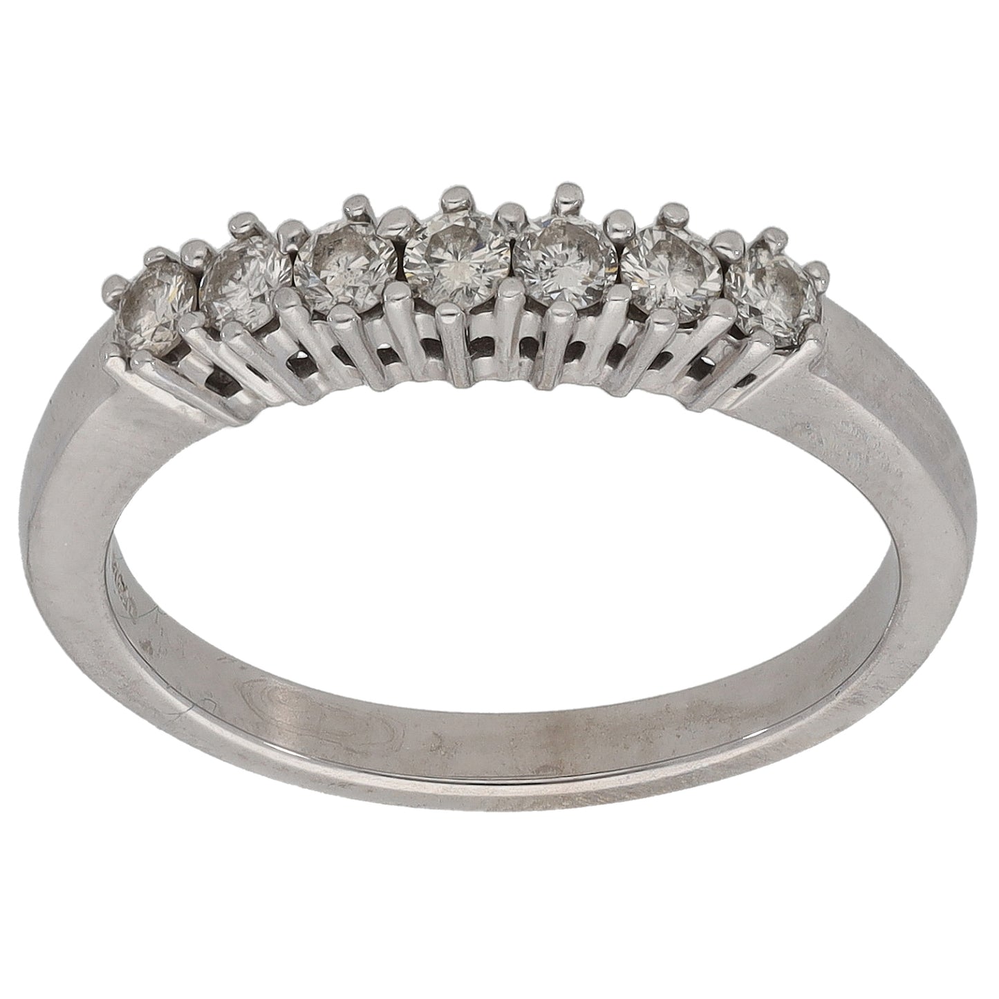 9ct Gold 0.28ct Diamond Half Eternity Ring Size M