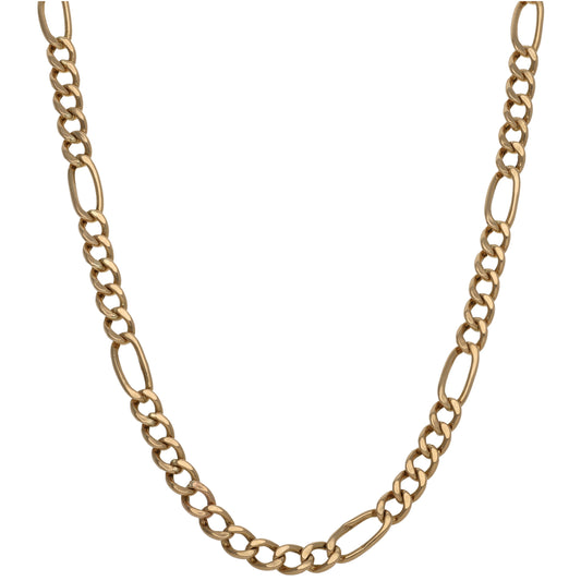 9ct Gold Figaro Chain 18"