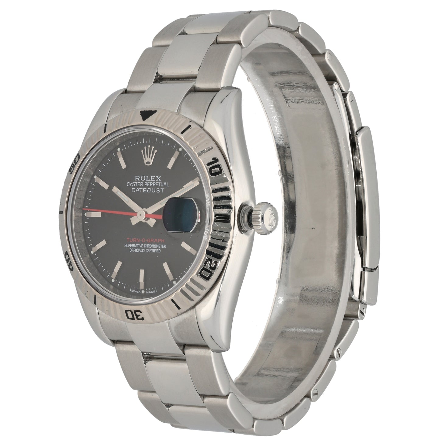 Rolex Datejust Turn-O-Graph 116264 36mm Stainless Steel Watch